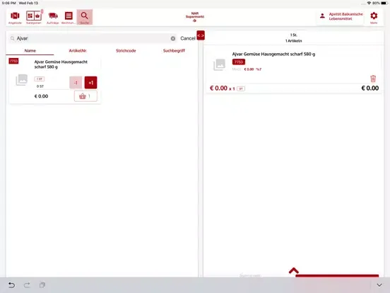 Nar Market iPad  Ekran Görüntüleri